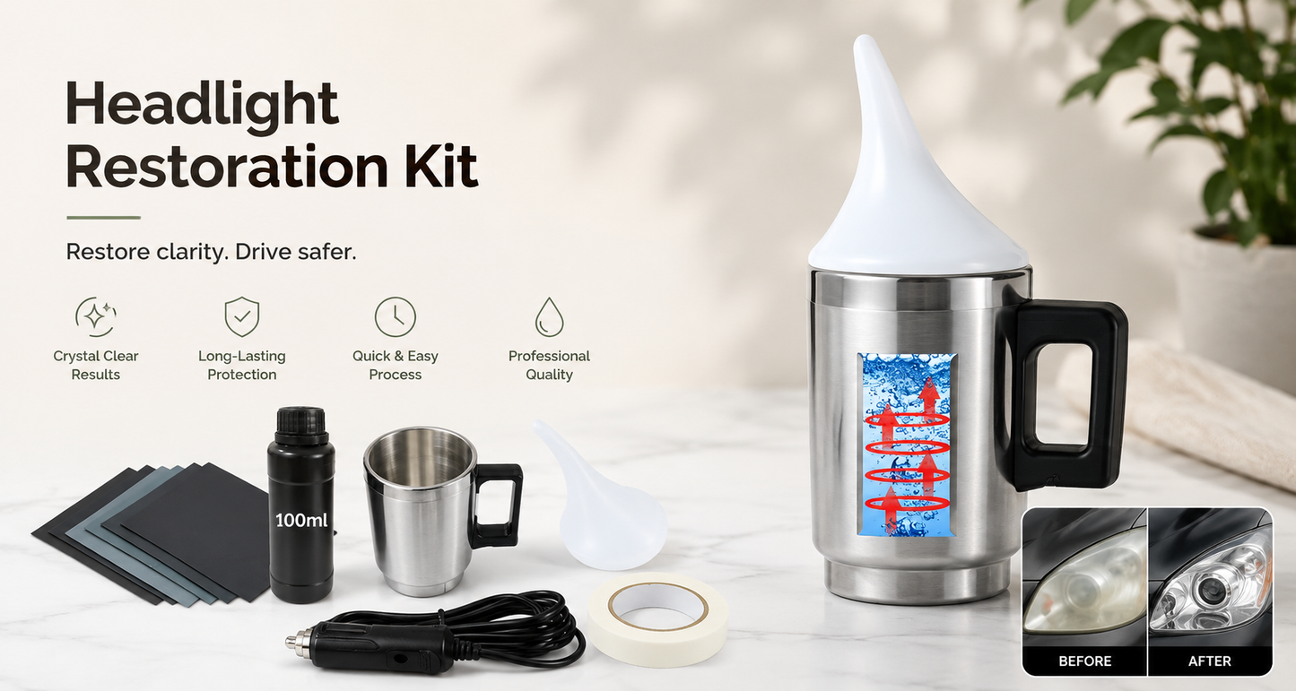 Headlight Restoration Kit — Steam Clarity System